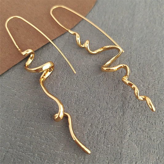 Abstract Three-Dimensional Design Earrings