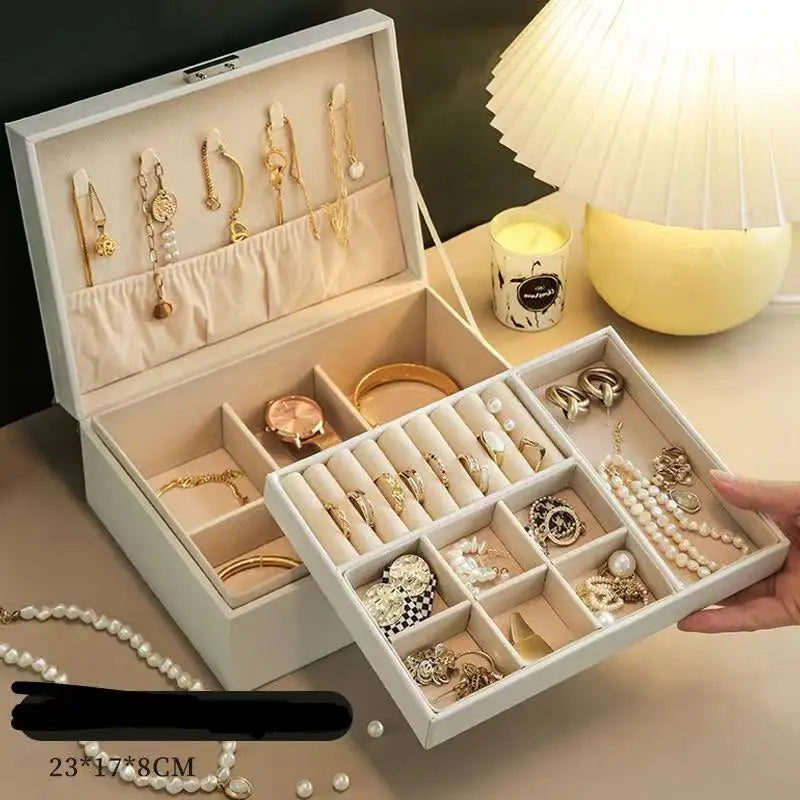 Jewellery Multi-Layer Lockable Storage Box