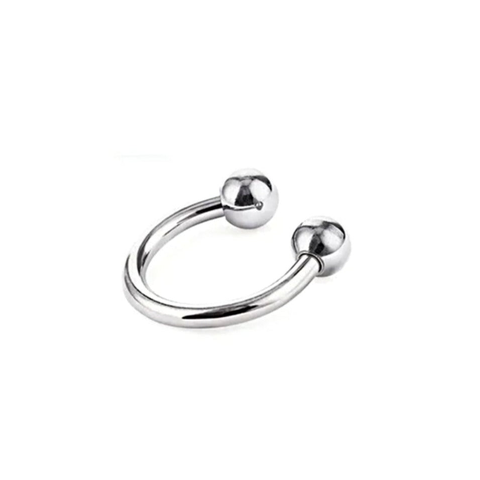 Stainless Steel Horseshoe Ball Septum Rings - Pretty Savage Jewellery