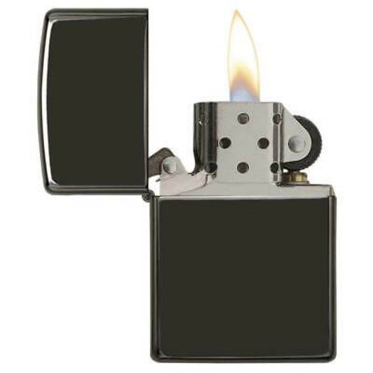 Black Plain Flip Lighter