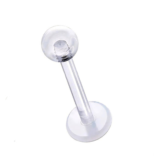 Bioflex Clear Labret Stud 16G
