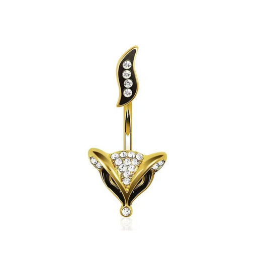 Golden Fox Belly Bar 14G