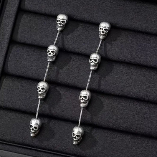 Skull Dangle Earring Pair