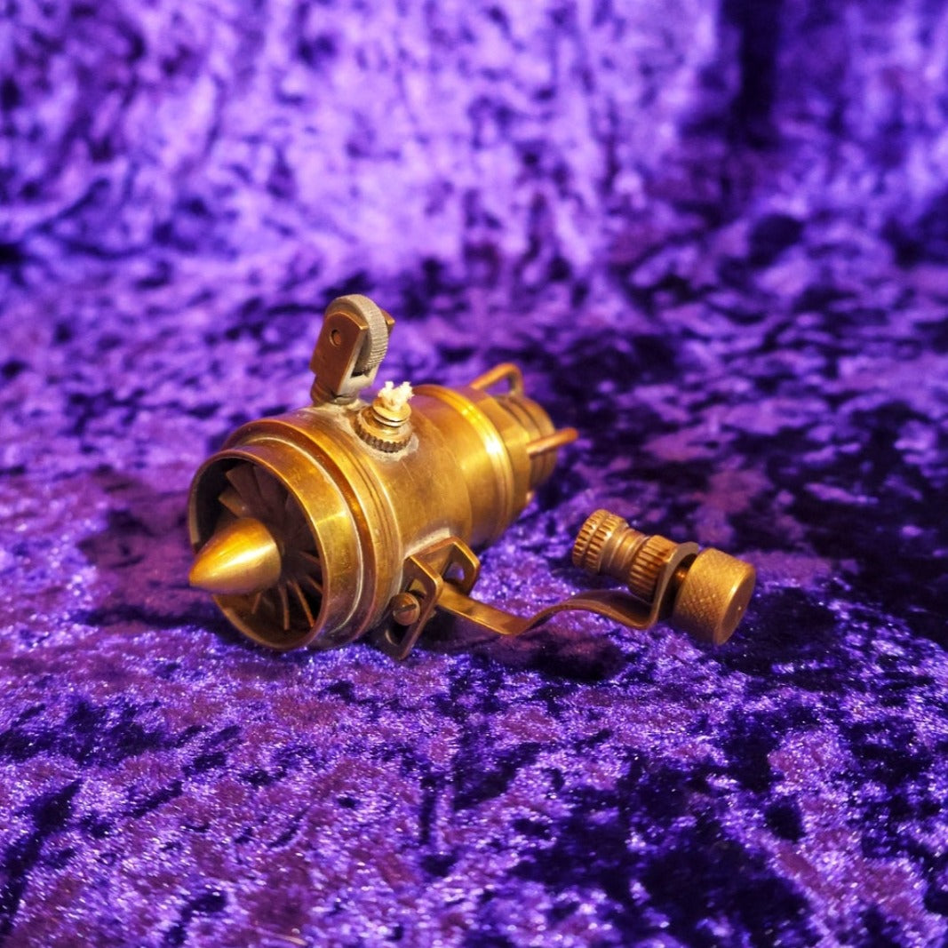 Jet Engine Brass Petrol Lighter - Pretty Savage Jewellery