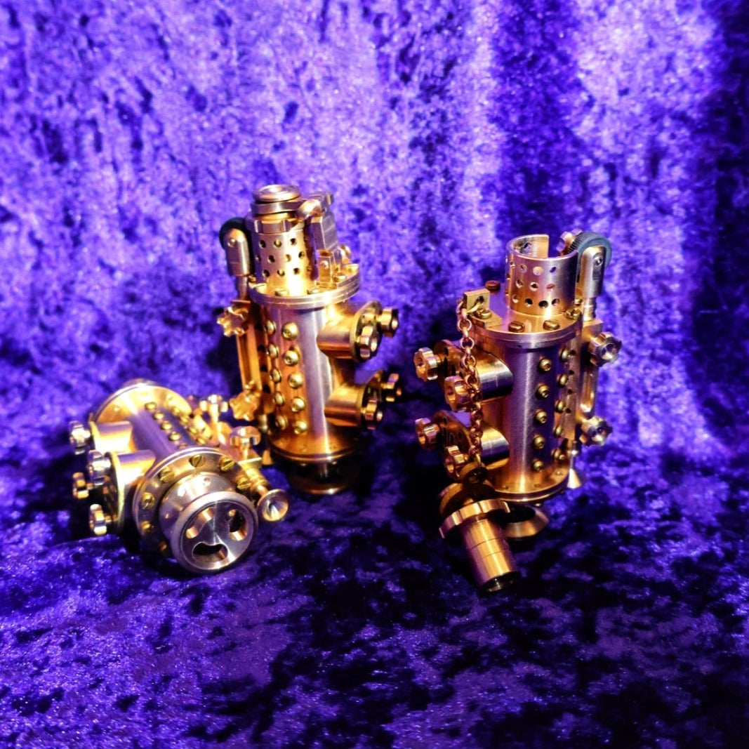 Submarine Brass Handmade Steampunk Petrol Lighter - Pretty Savage Jewellery