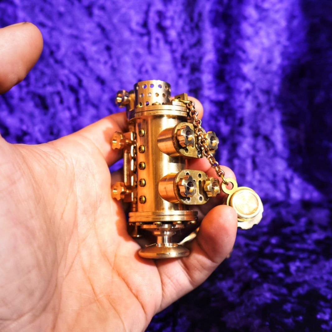 Submarine Brass Handmade Steampunk Petrol Lighter - Pretty Savage Jewellery