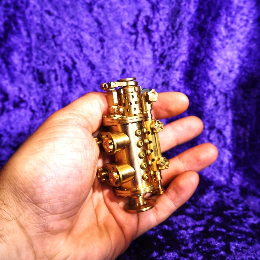 Submarine Brass Handmade Steampunk Petrol Lighter - Pretty Savage Jewellery