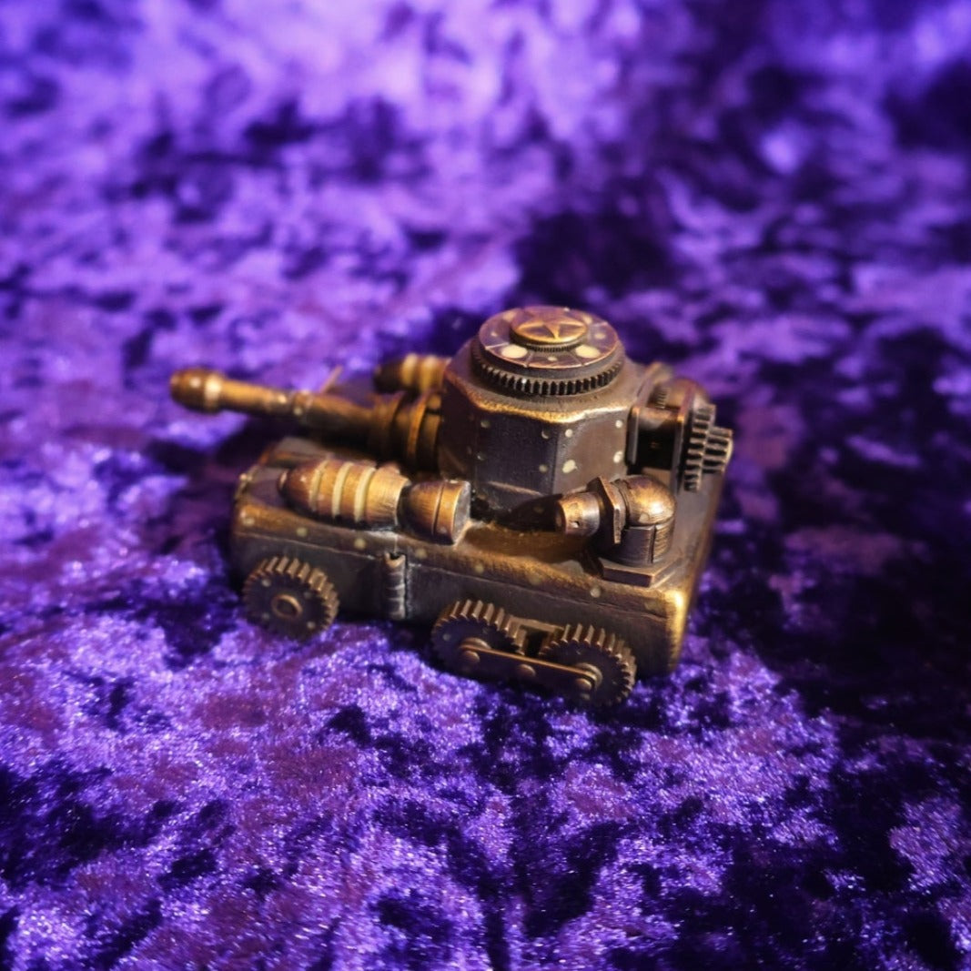 Tank Handmade Welded Brass Lighter World War Army Petrol Steampunk Tank Lighter - Pretty Savage Jewellery