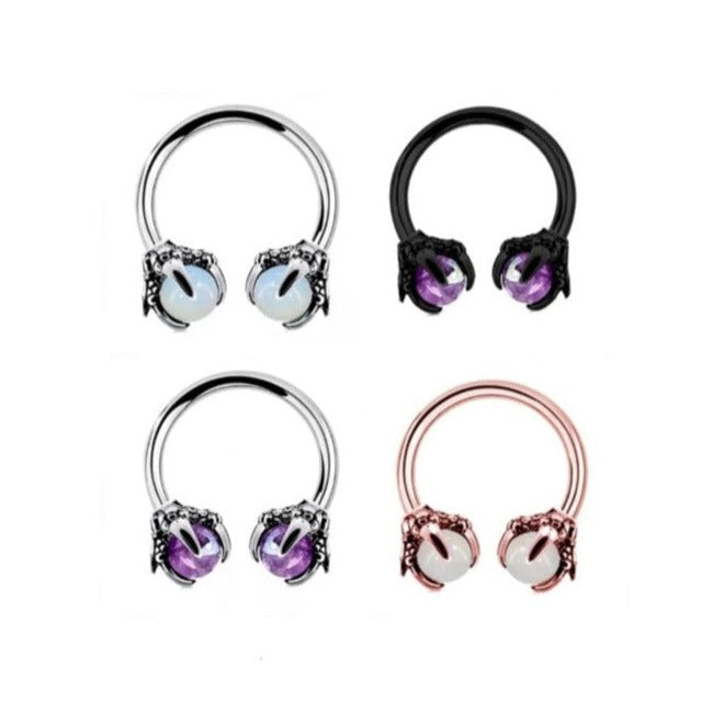 Dragon Claw Horseshoe Septum Ring - Pretty Savage Jewellery