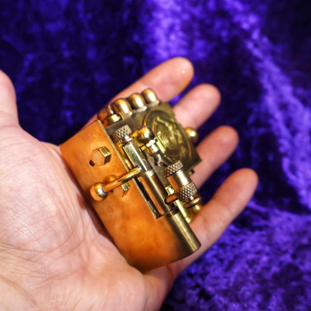 Handmade Hunter Brass Lighter Bullet Shell Trigger Hatch Petrol Lighter - Pretty Savage Jewellery