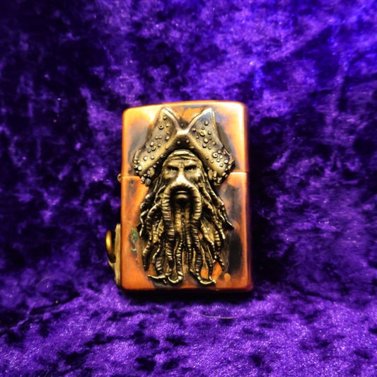 Davy jones Kraken Brass Lighter Brass Petrol Lighter - Pretty Savage Jewellery