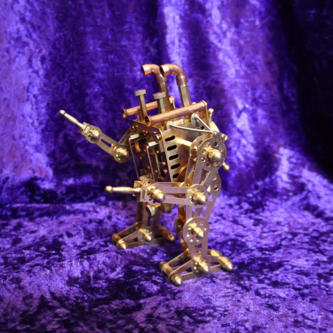 Mechanical Brass Robot Petrol Musical Lighter - Pretty Savage Jewellery