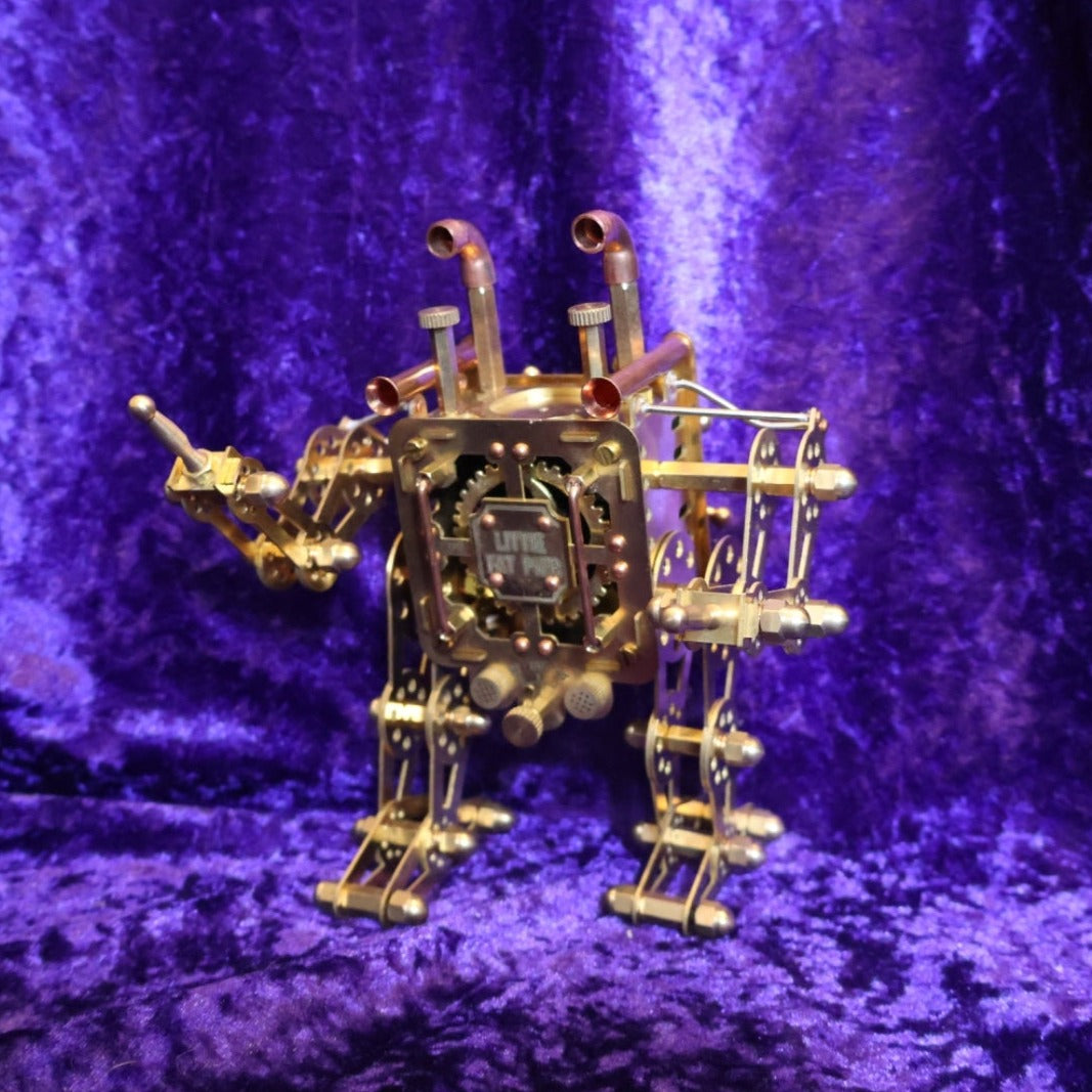 Mechanical Brass Robot Petrol Musical Lighter - Pretty Savage Jewellery