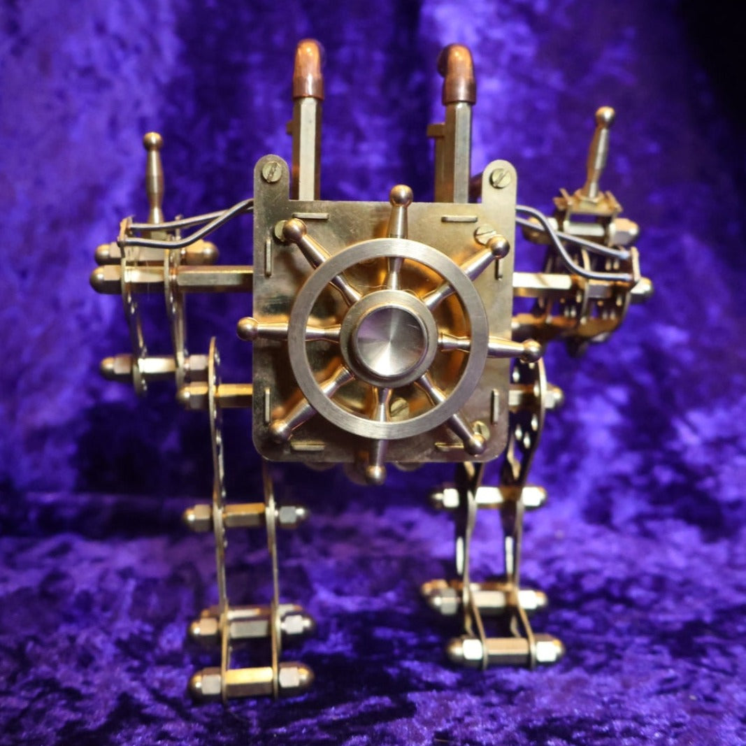 Mechanical Brass Robot Petrol Musical Lighter - Pretty Savage Jewellery