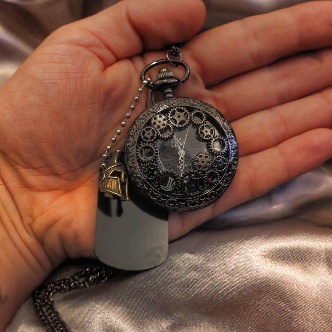 Cog Gears Steampunk Pocket Watch - Pretty Savage Jewellery