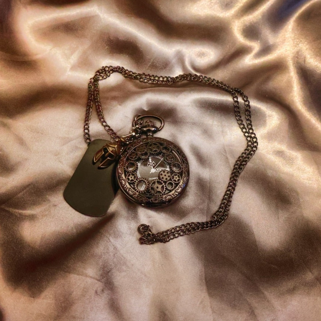 Cog Gears Steampunk Pocket Watch - Pretty Savage Jewellery