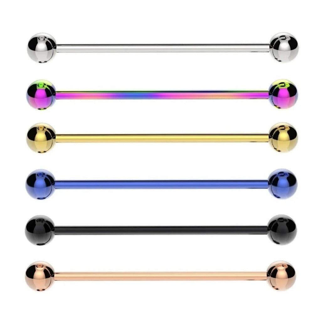 Industrial Scaffold Surgical Steel Barbell - Pretty Savage Jewellery