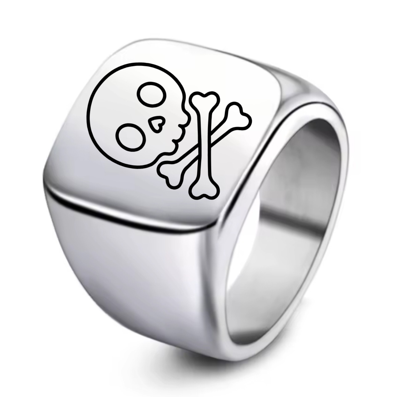 Stainless Steel Pirate Skull Ring