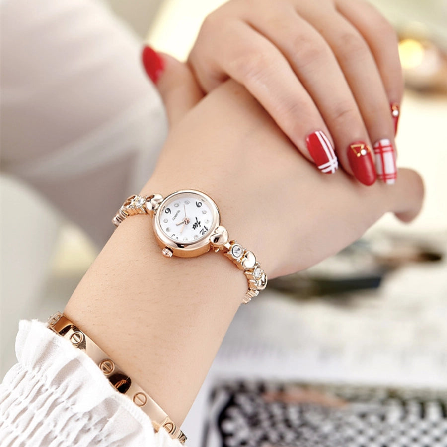 Heart Shape Buckle Quartz Women's Wrist Watch