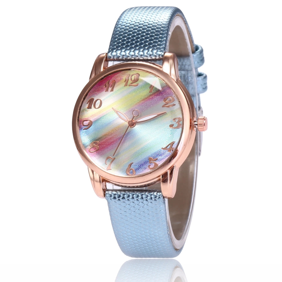 Gradient Colour Buckle Quartz Women's Watch