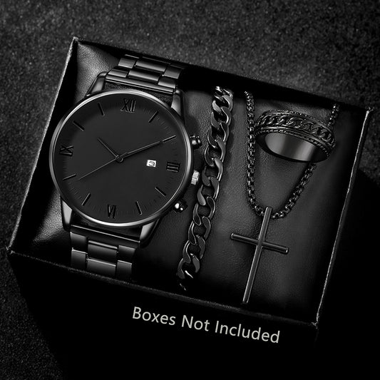 Business Number Single Folding Buckle Quartz Men's Watches