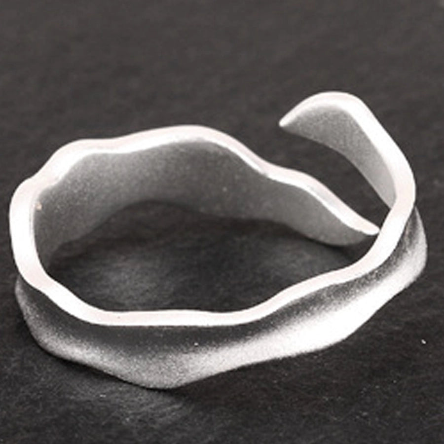 925 Sterling Silver Waves Open Ring