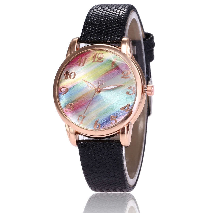 Gradient Colour Buckle Quartz Women's Watch