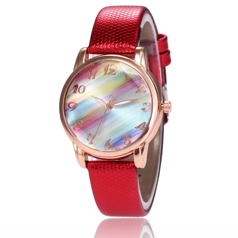 Gradient Colour Buckle Quartz Women's Watch