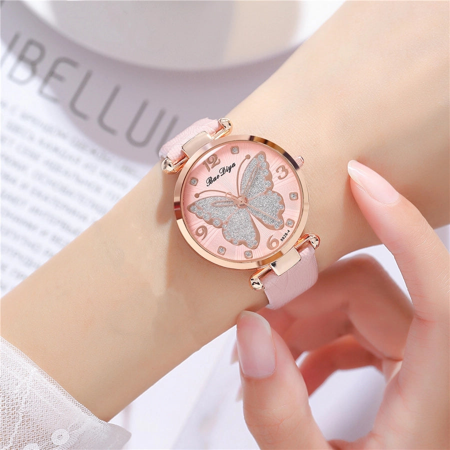 Sweet Butterfly Buckle Quartz Women's Watch