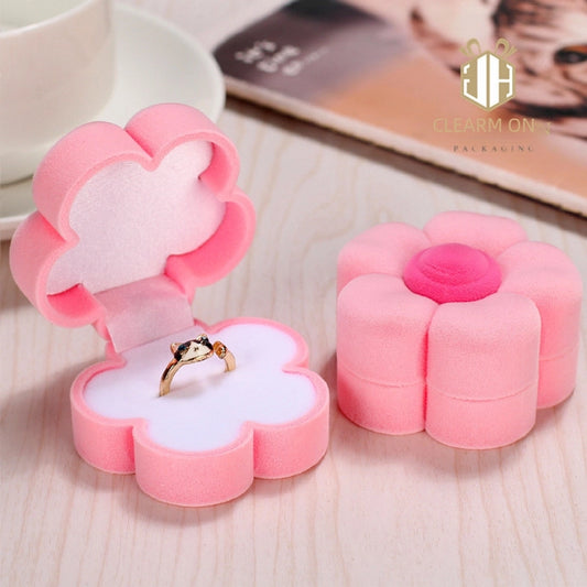 Flower Pink Plum Ring Box