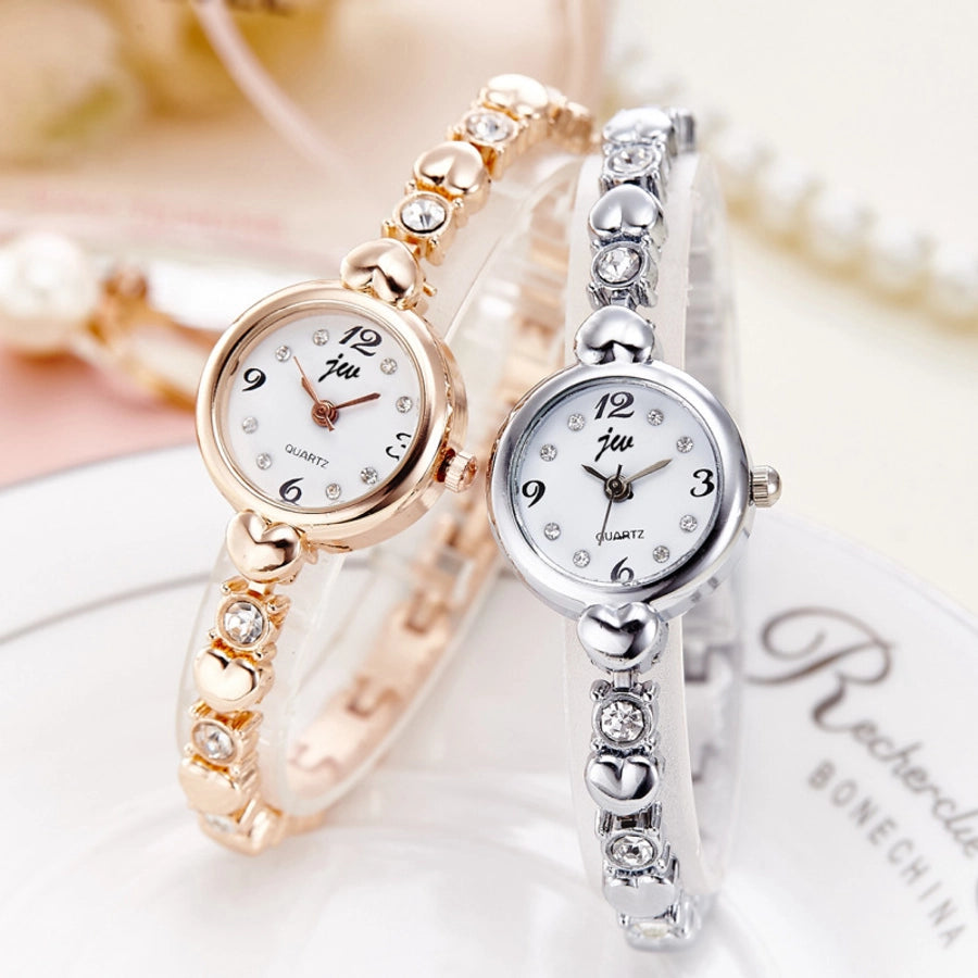 Heart Shape Buckle Quartz Women's Wrist Watch