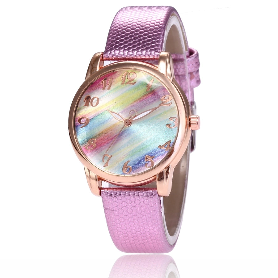 Gradient Colour Buckle Quartz Women's Watch