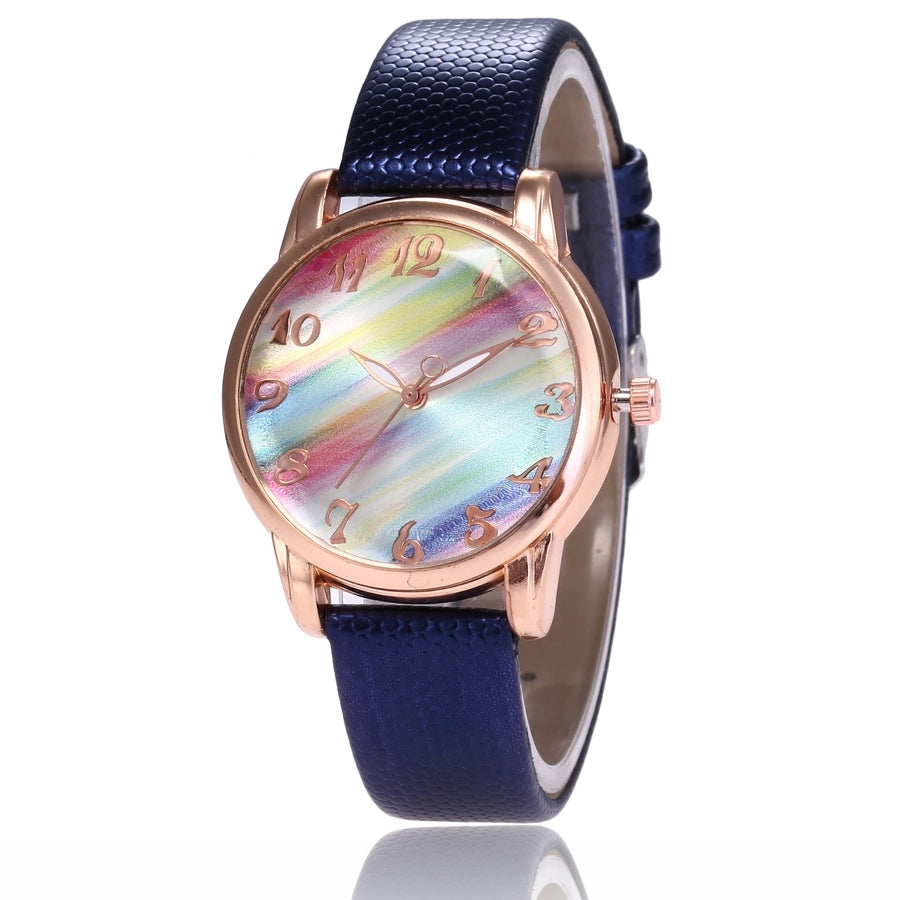 Gradient Colour Buckle Quartz Women's Watch