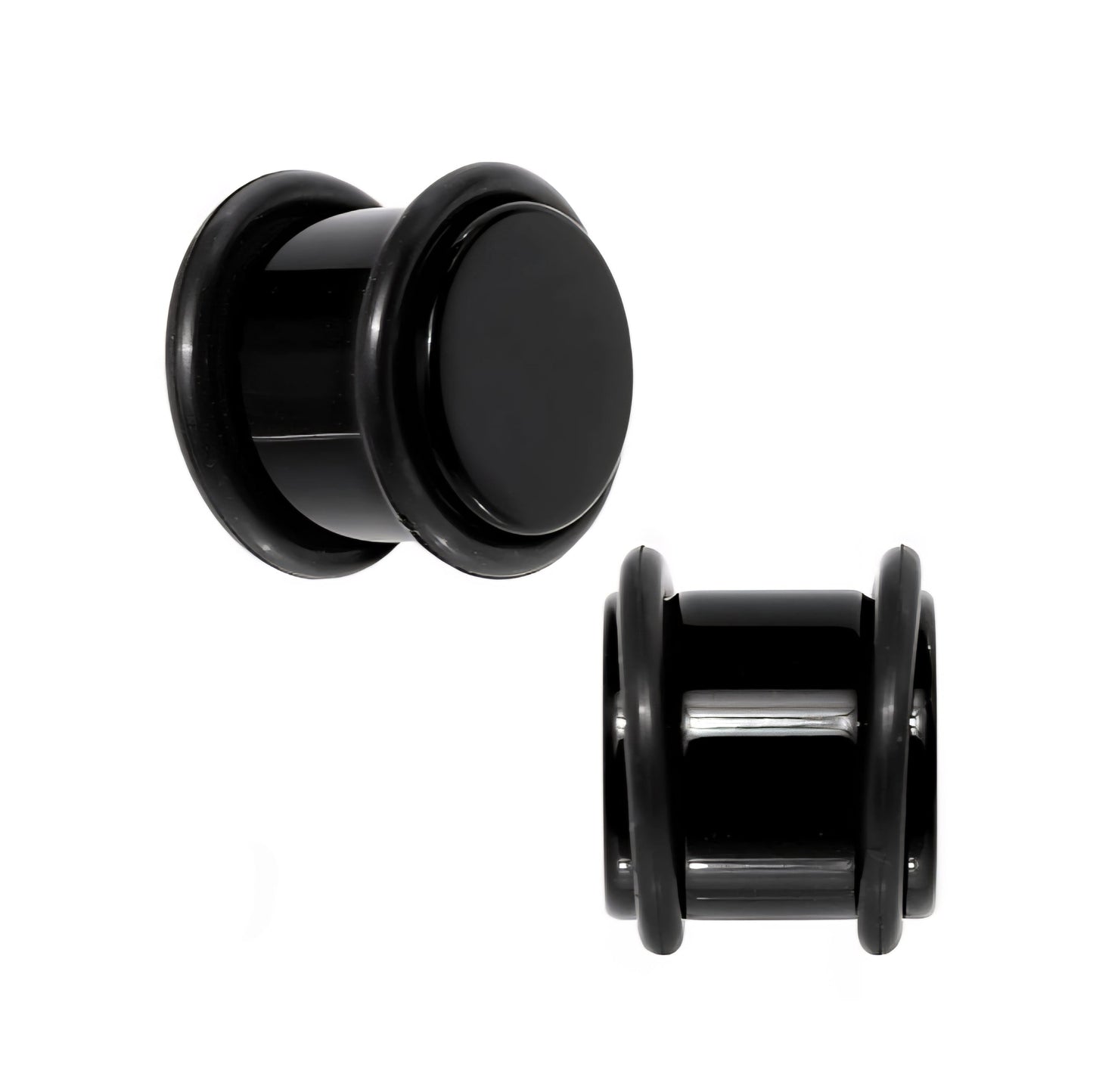 Acrylic Ear Plug Black