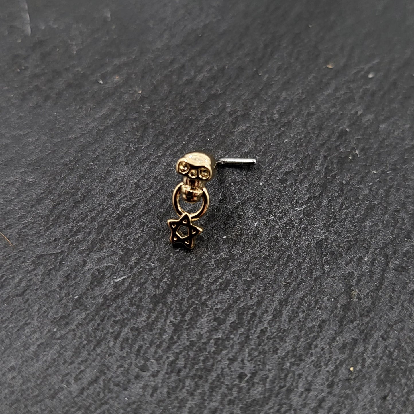 Skull And Star Gothic Nose Studs - Pretty Savage Jewellery