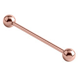 Rose Gold Titanium Industrial Scaffold Barbell 1.6mm - Pretty Savage Jewellery