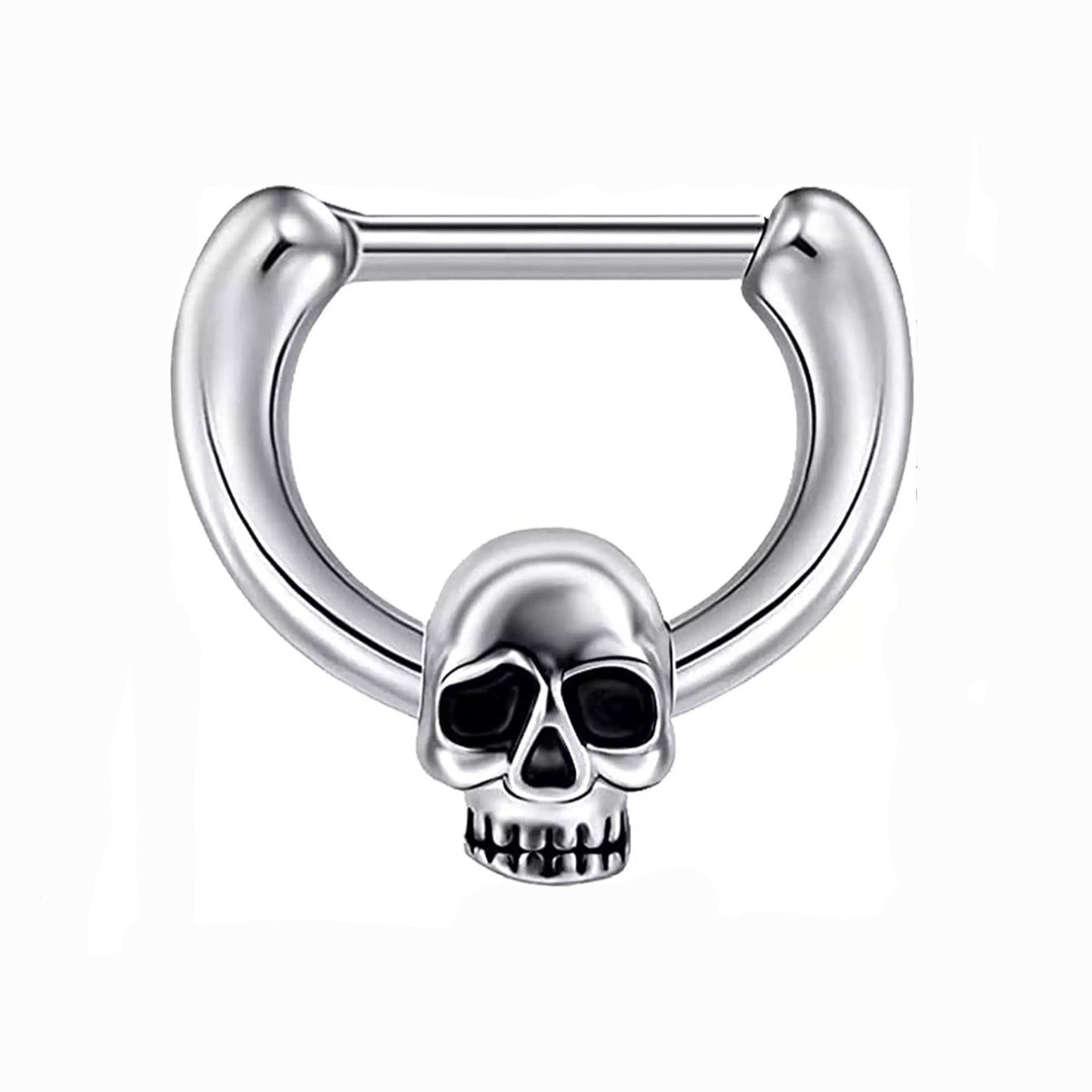 Dead Skull Hinged Septum Ring - Pretty Savage Jewellery