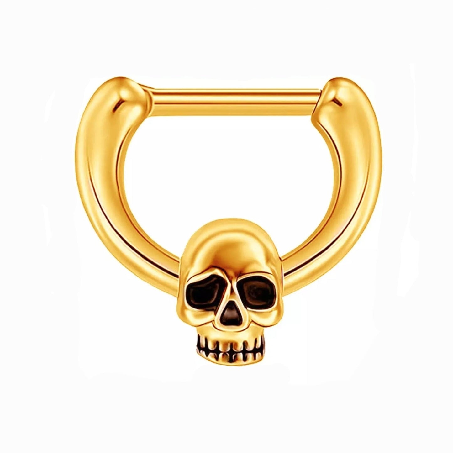 Dead Skull Hinged Septum Ring - Pretty Savage Jewellery