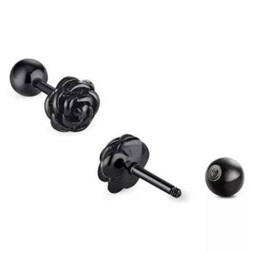 Rose Flower Ear Studs - Pretty Savage Jewellery