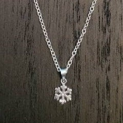 Snow Flake Pendant Necklace 925 Sterling Silver - Pretty Savage Jewellery