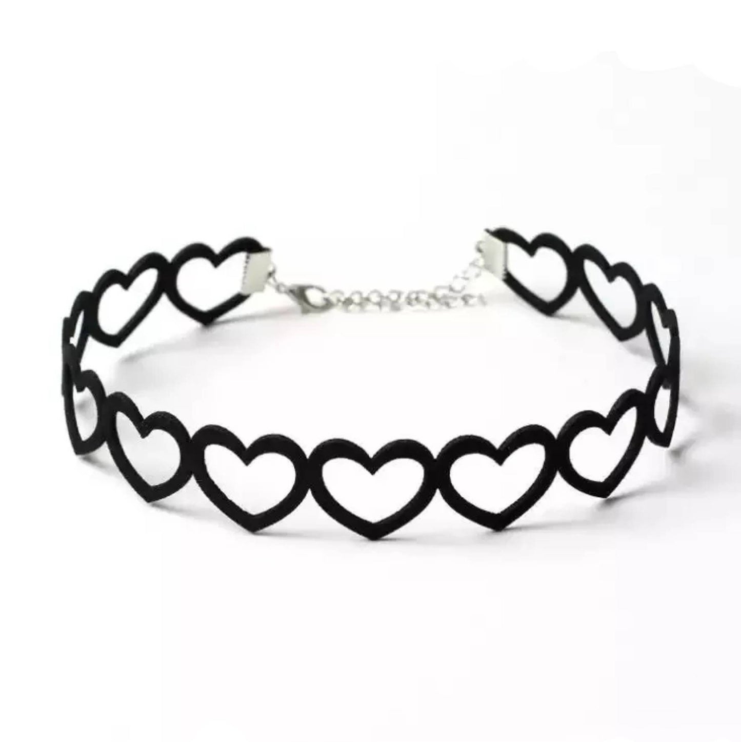 Choker Necklace Gothic Woman's Heart Choker Necklace - Pretty Savage Jewellery