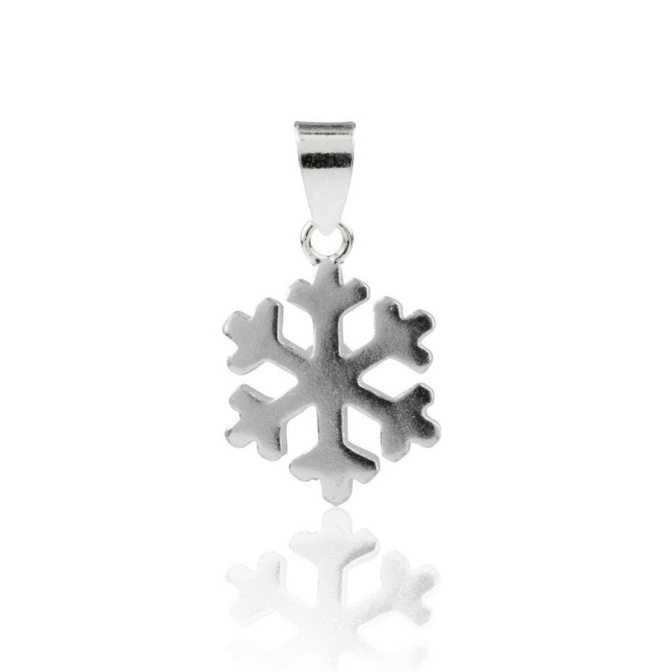 Snow Flake Pendant Necklace 925 Sterling Silver - Pretty Savage Jewellery