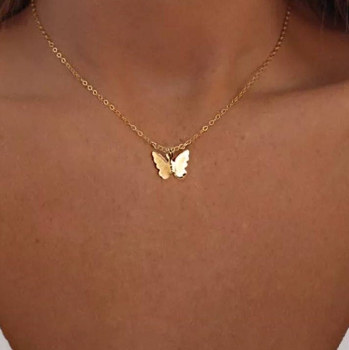 Butterfly Golden Necklace - Pretty Savage Jewellery