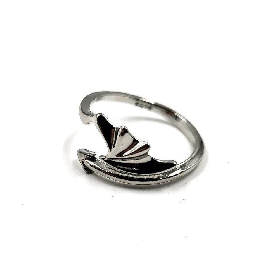 Dragon Wing 925 Sterling Silver Adjustable Rings - Pretty Savage Jewellery