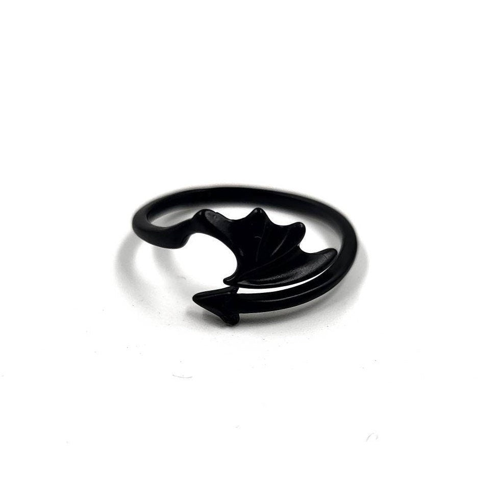 Dragon Wing 925 Sterling Silver Adjustable Rings - Pretty Savage Jewellery